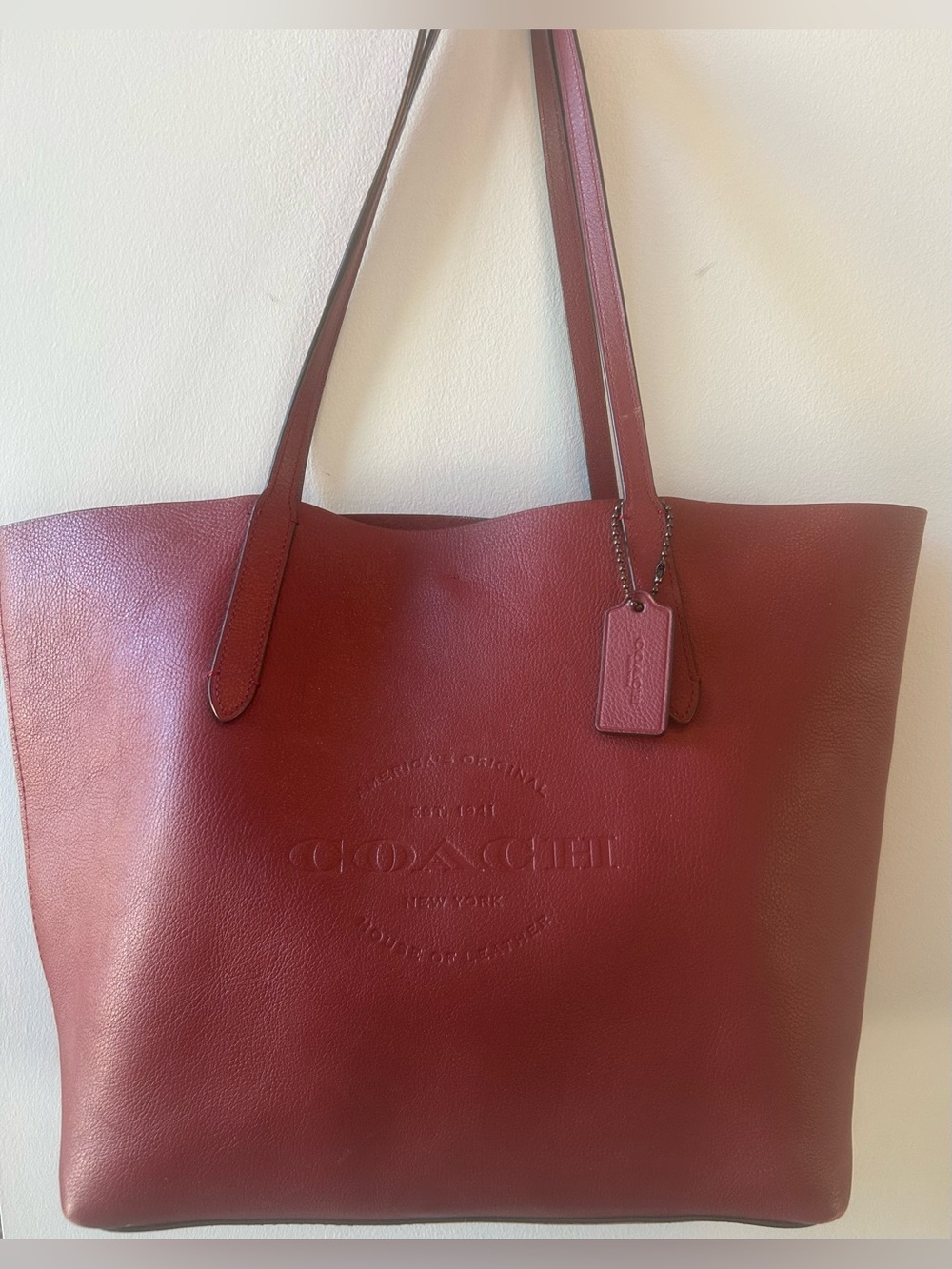 Coach Cameron Tote Wine hobo shoulder bag